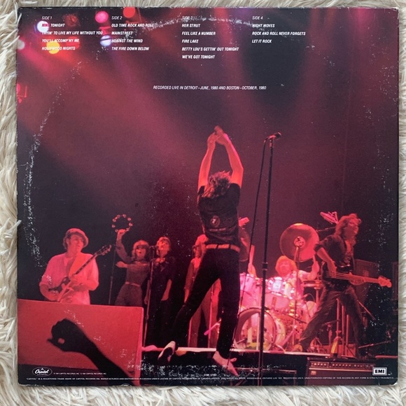 Bob Seger & The Silver Bullet Band Nine Tonight Double LP - Picture 2 of 9